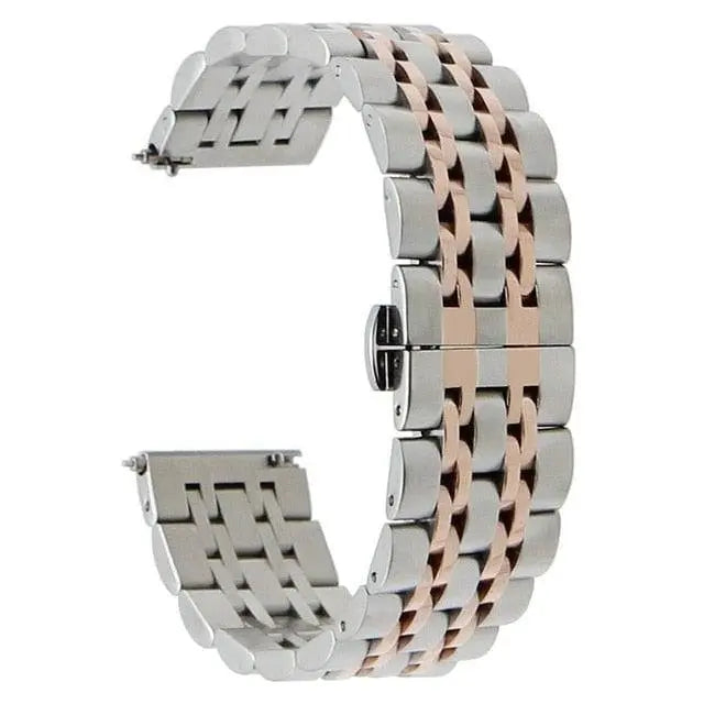 Stainless Steel Watch Band 22mm Smartwatch Wristband Metal Link Band Adjustable Universal Robust | Sansoti