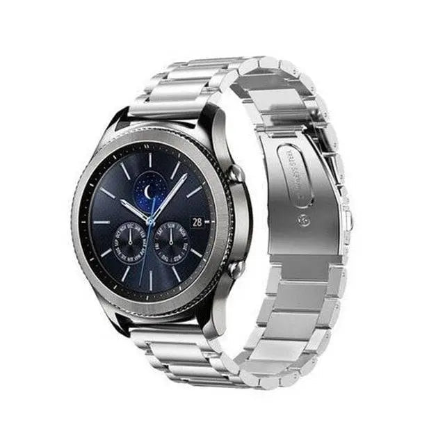 Stainless Steel Smartwatch Band 18mm 20mm 22mm 23mm Adjustable Metal Watch Strap Premium Universal | Sansoti