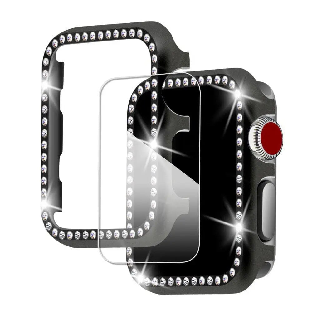 Smartwatch Beschermset met Sieradenband 38-44mm Hoesje Armband Combinatie Goudkleurig Stijlvol Design | Sansoti