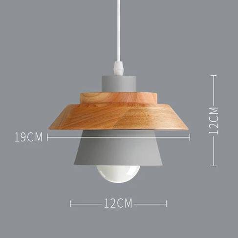 Skandinavische Holz-Metall-Pendelleuchte Nordisches Design Farbige Aluminium-Kegel- oder Kuppeldeckenleuchte mit verstellbarem Kabel | Restfield