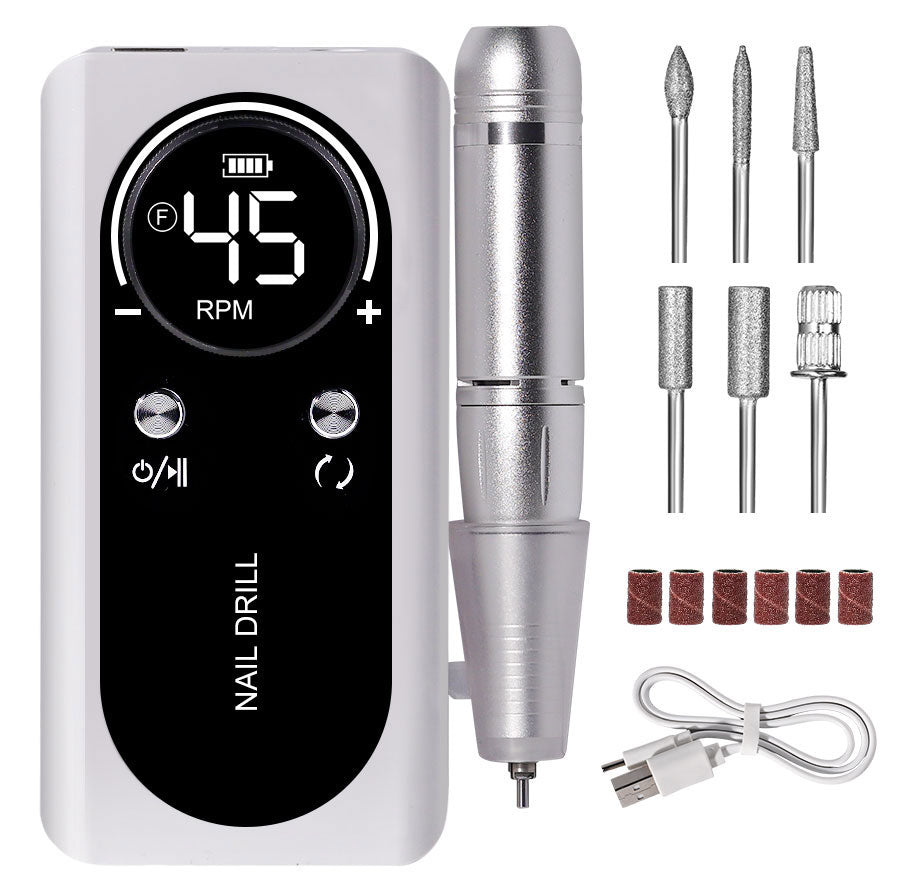 Professionele Elektrische Nagelvijl 45000 RPM Oplaadbaar — Stil & Draagbaar Manicure Apparaat | Sansoti