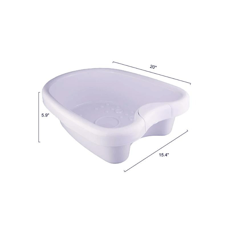 Voetenbad Ergonomisch ABS 12 Liter Wit Draagbaar Wellness Thuisspa Salon Pedicure Voetmassage Ontspanning | Sansoti