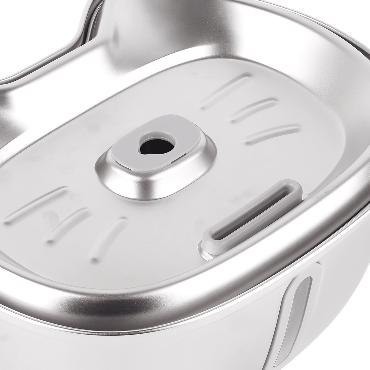 Fontaine à eau pour animaux en acier inoxydable 3L, eau en circulation, fonctionnement silencieux, distributeur d’eau pour chats et chiens | Sansoti