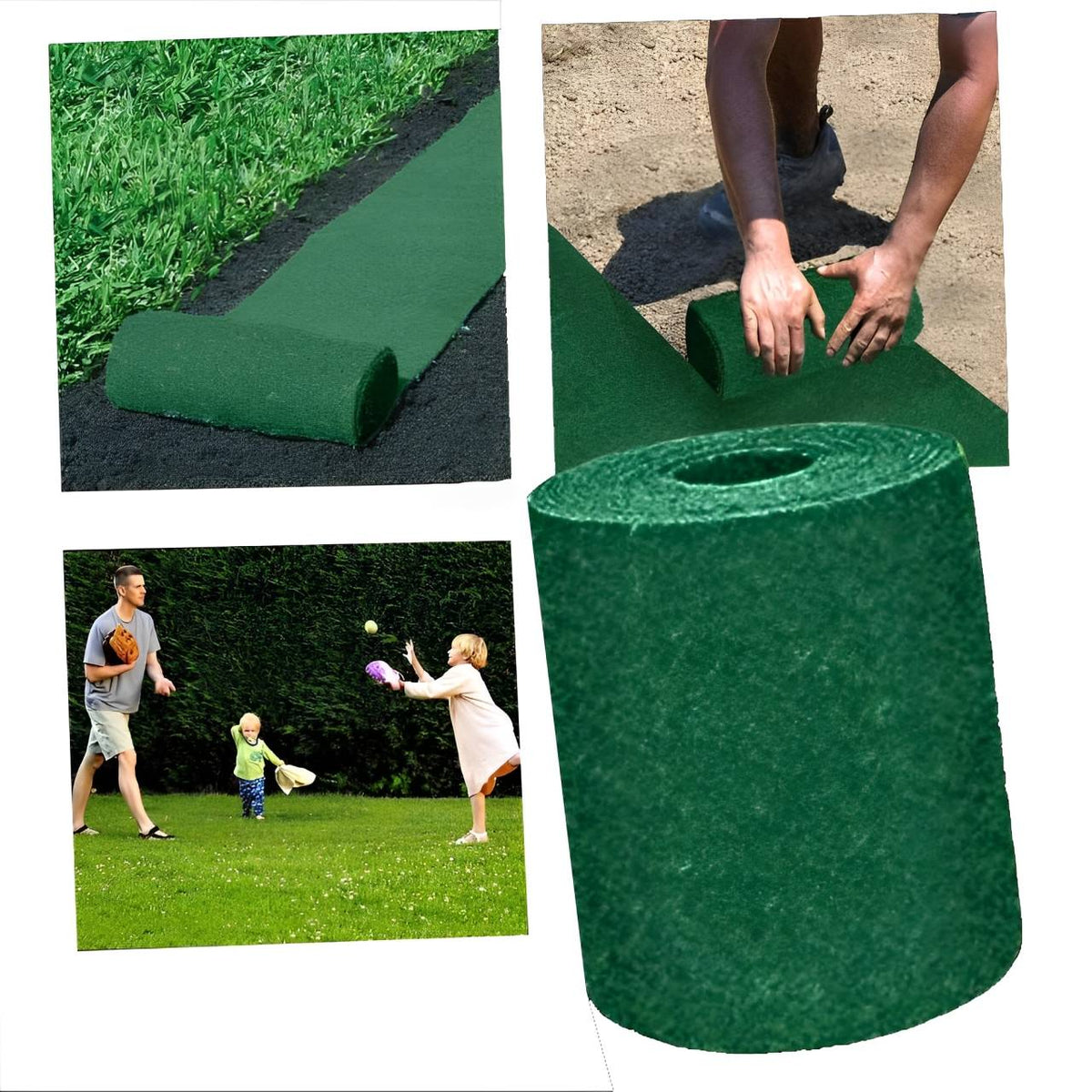 Grassodenmatte mit eingesäten Grassamen, biologisch abbaubar, für die Rasenreparatur und Erosionskontrolle im Garten | Sansoti