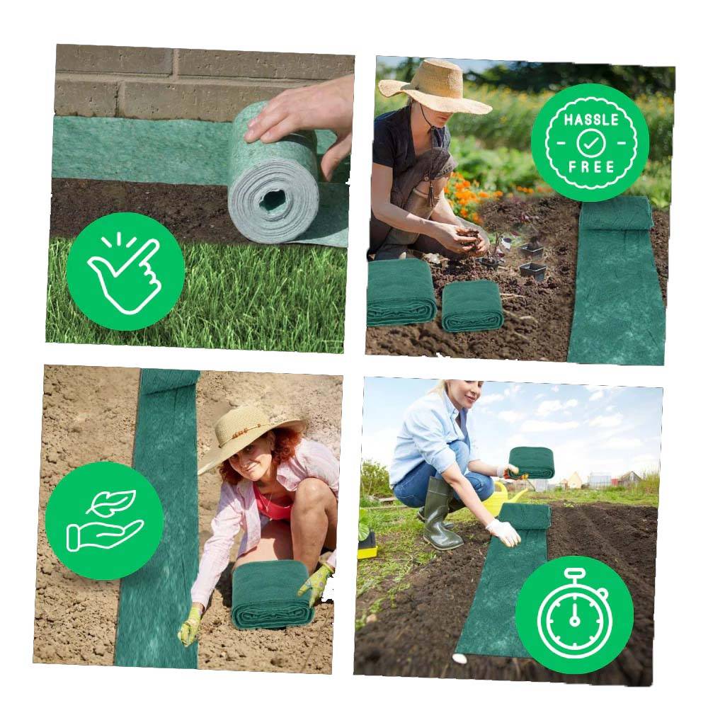Grassodenmatte mit eingesäten Grassamen, biologisch abbaubar, für die Rasenreparatur und Erosionskontrolle im Garten | Sansoti