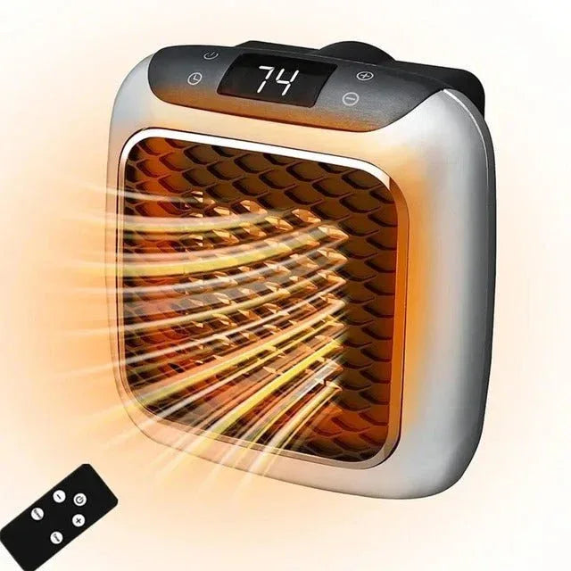 Compact Keramisch Verwarmingsapparaat 800W USB Wandmontage met Afstandsbediening Energiezuinig Verwarming | Sansoti