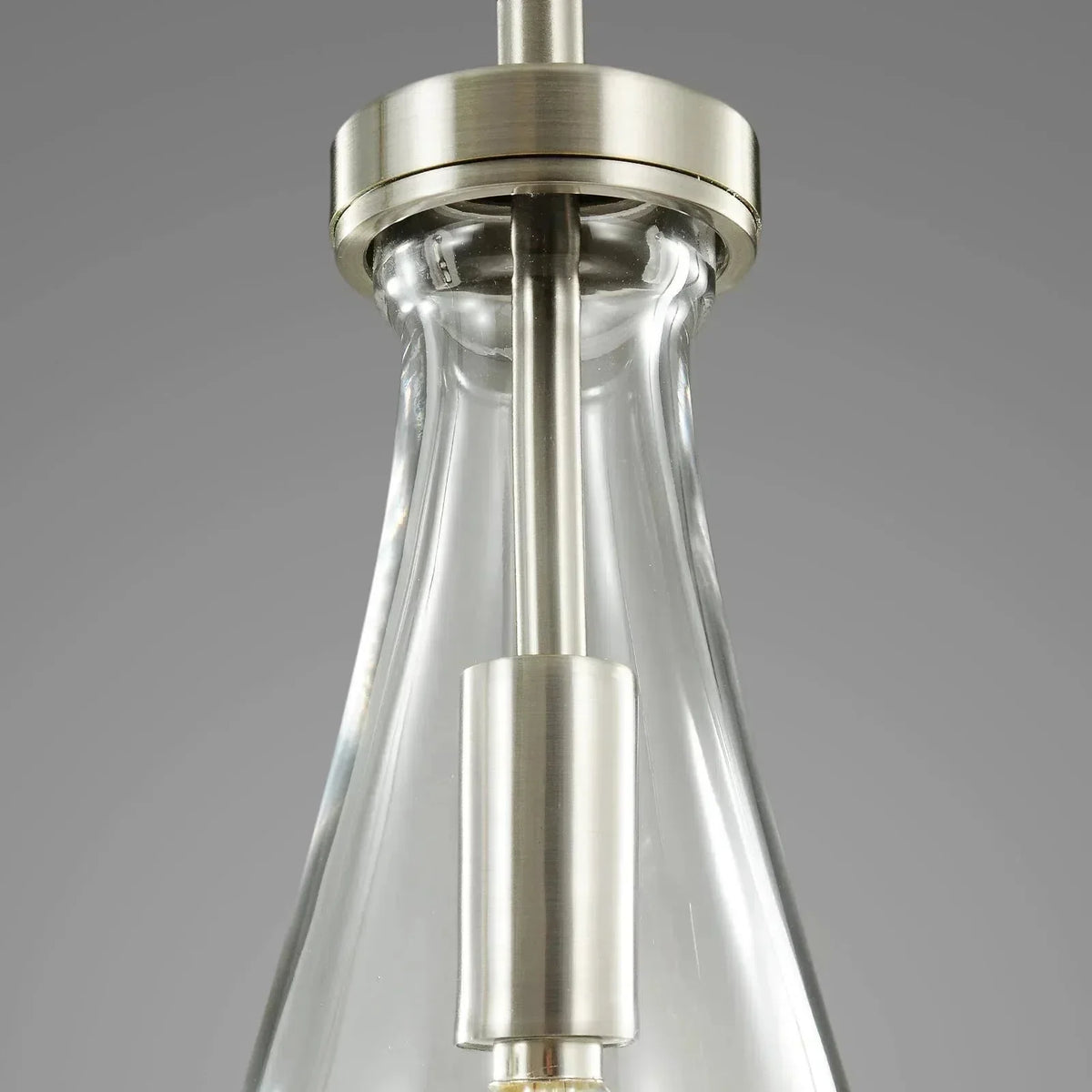 Ronde Glazen Kroonluchter 5 Lichtpunten Druppelvorm Glas Metaal Hanglamp voor Eetkamer Woonkamer Eettafel | Sansoti