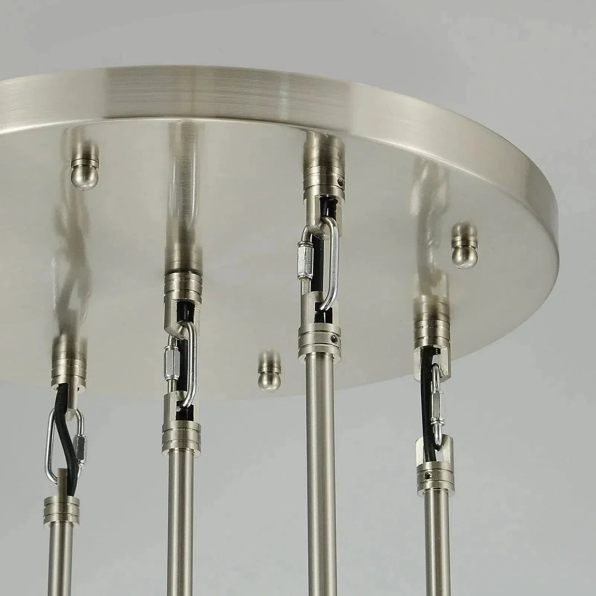 Ronde Glazen Kroonluchter 5 Lichtpunten Druppelvorm Glas Metaal Hanglamp voor Eetkamer Woonkamer Eettafel | Sansoti