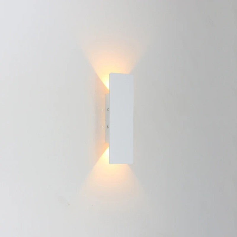 Aluminiowa zewnętrzna lampa ścienna LED, odporna na warunki atmosferyczne, IP65, ciepłe i zimne białe światło, oświetlenie ogrodowe, tarasowe i wejściowe | Sansoti