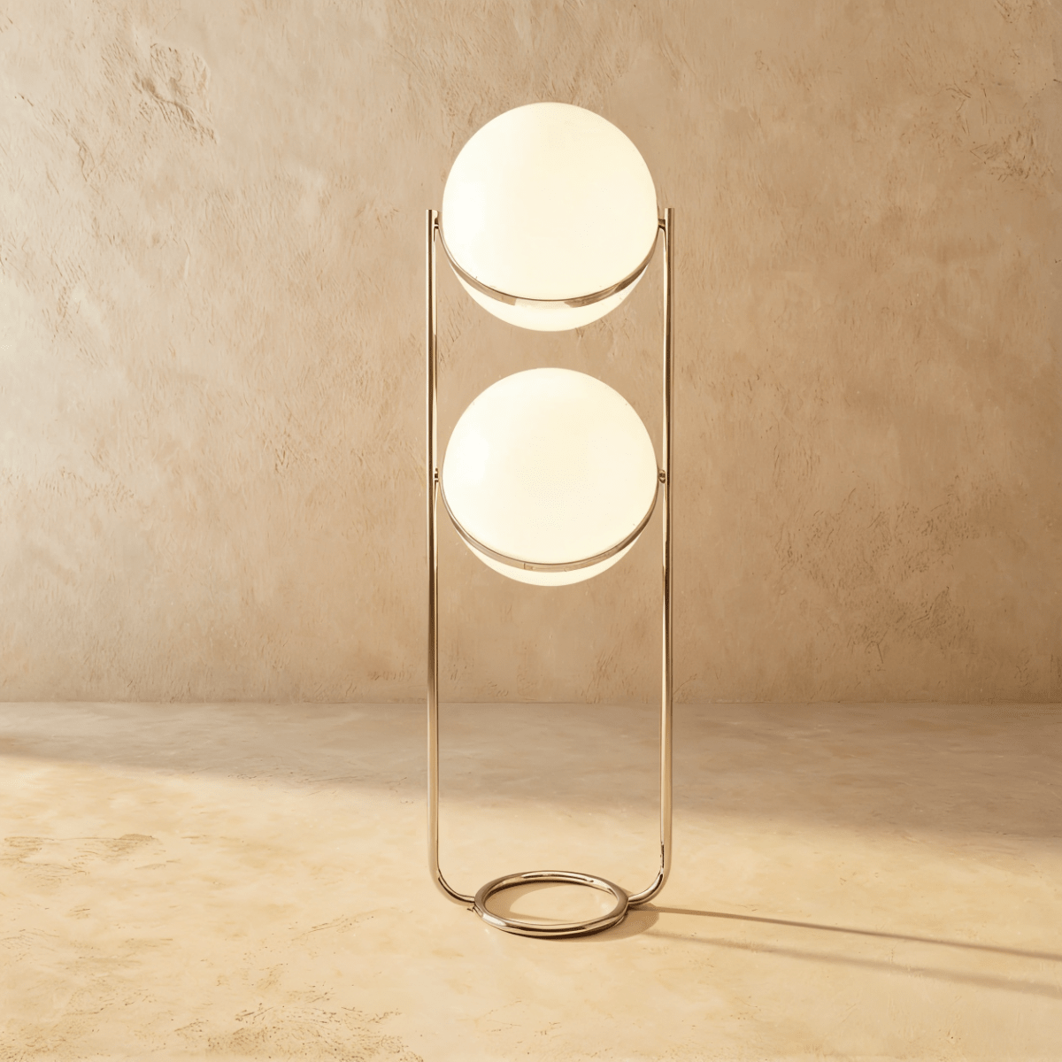 Rasu Minimalistische Stehlampe aus massivem Stahl mit stabilem Fuß | Restfield