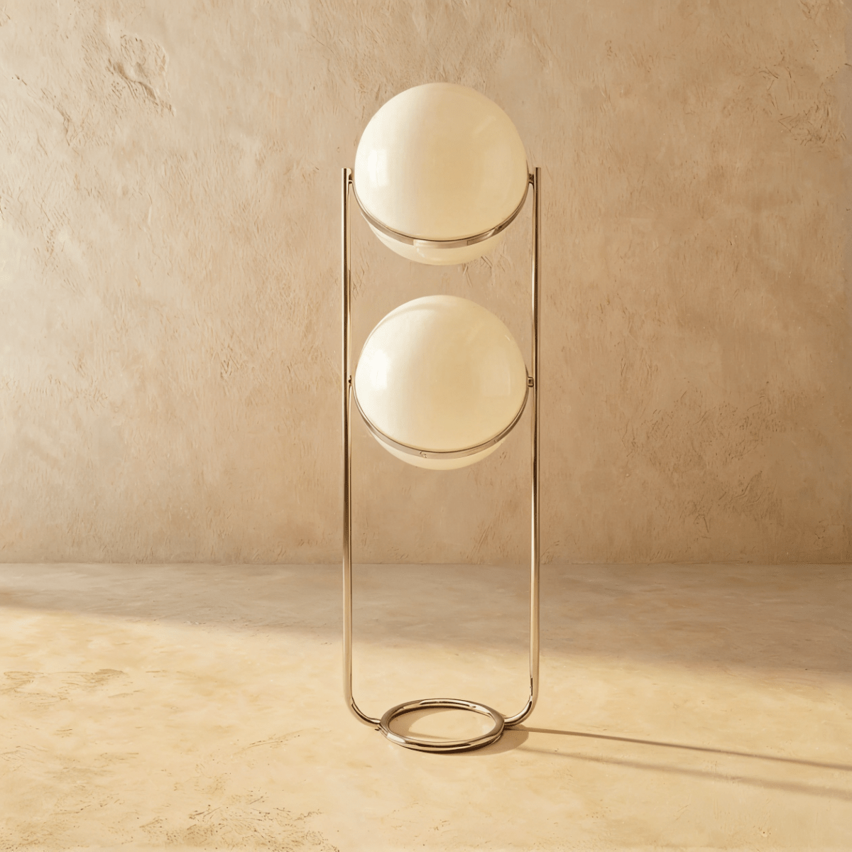 Rasu Minimalistische Stehlampe aus massivem Stahl mit stabilem Fuß | Restfield