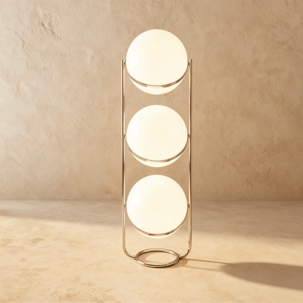 Rasu Minimalistische Stehlampe aus massivem Stahl mit stabilem Fuß | Restfield