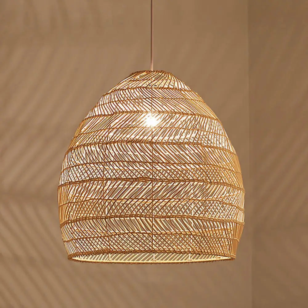 Rattan-Hängeleuchte Cloche skandinavisches Design Esszimmerbeleuchtung natürlicher Stil Wohnzimmer Küche Esszimmer | Sansoti