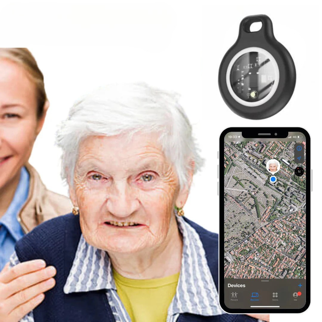 GPS Tracker for Seniors Real-Time Location Tracking Waterproof No Subscription with iOS Support | Sansoti