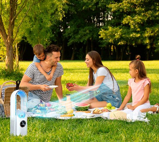 Draagbare Aircooler USB Mini Ventilator 6 Standen 100ml Slaapkamer Bureau Stil Energiezuinig Wieltjes Afstandsbediening | Sansoti
