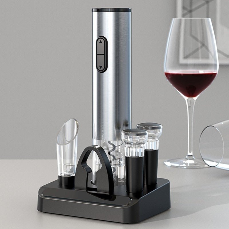 Ouvre-bouteille Électrique Rechargeable Avec Pompe à Vide Et Bec Verseur Set | Restfield