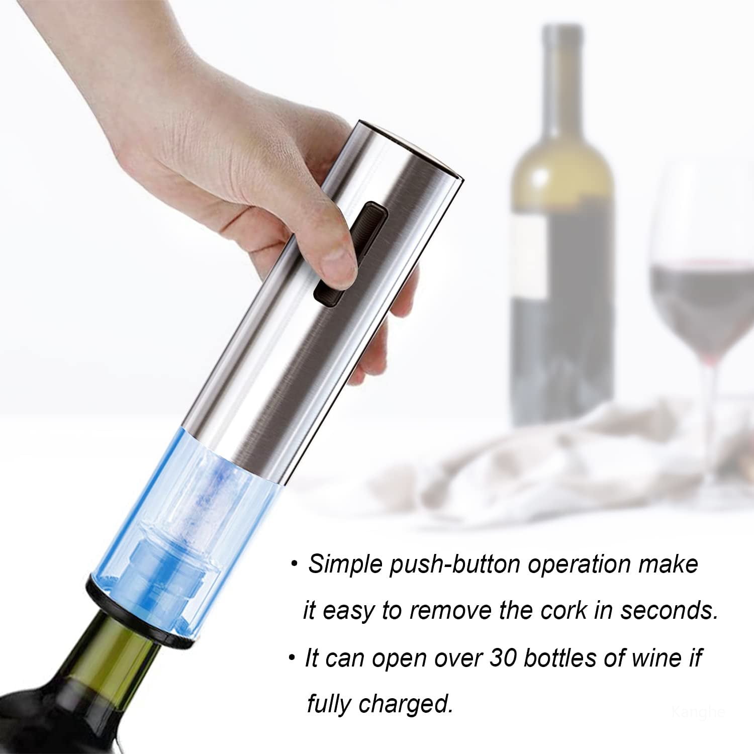 Ouvre-bouteille Électrique Rechargeable Avec Pompe à Vide Et Bec Verseur Set | Restfield