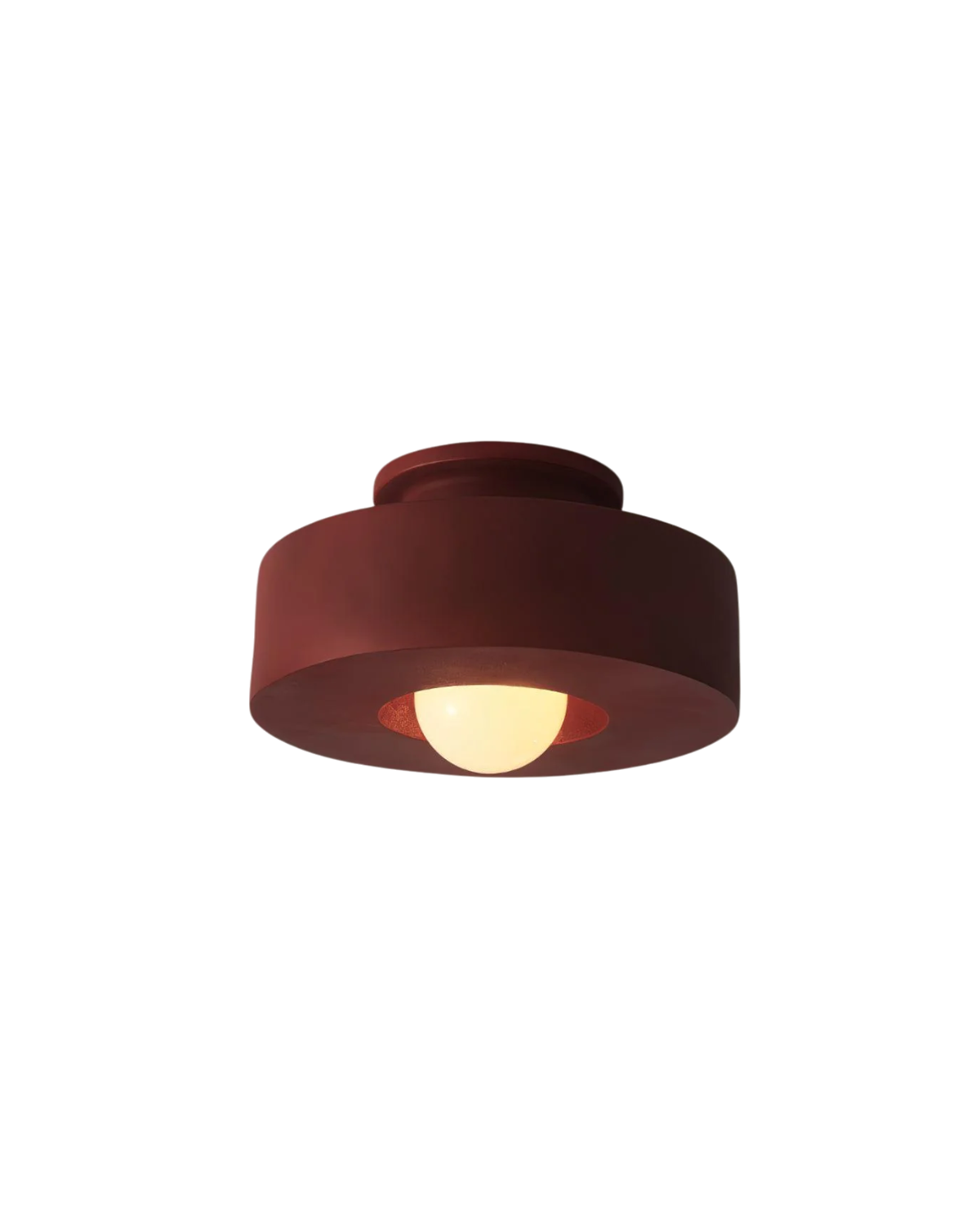 Moderne runde Deckenleuchte aus Resin mit integrierter LED – minimalistische Flush-Mount-Designlampe 30 cm | Restfield