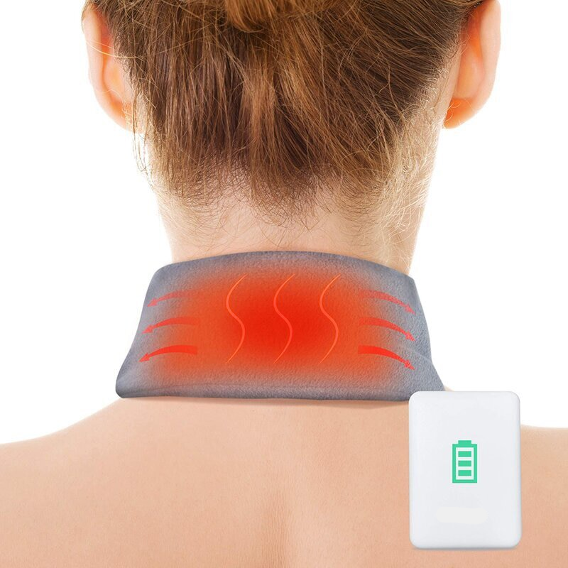USB Heated Scarf with 3 Temperature Settings, Soft Fleece Winter Scarf, Unisex for Walking and Outdoor Winter Activities | Sansoti