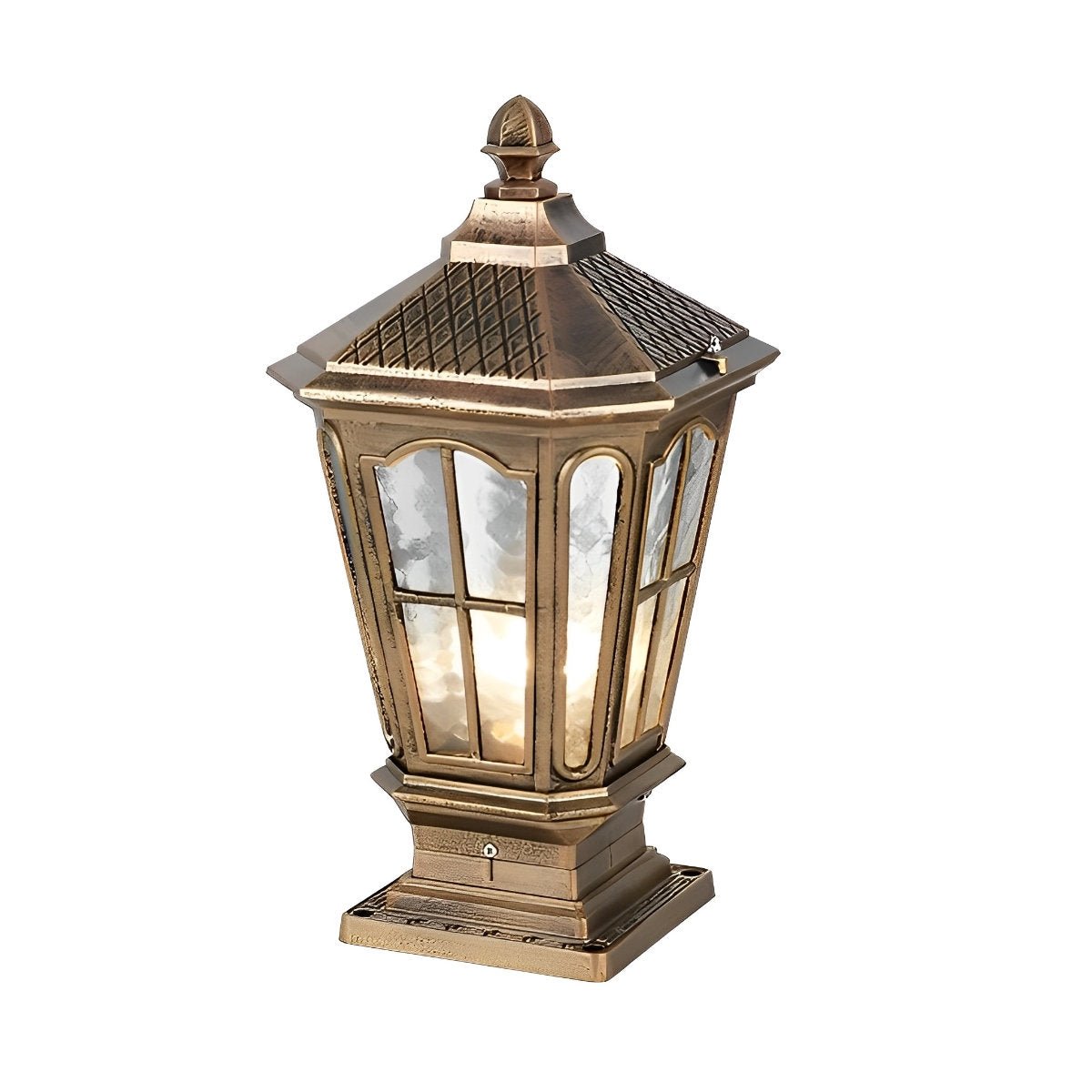 Sonnenlampe Pfosten Außenleuchte Schwarz Aluminium Garten Einfahrt Sockel Laterne Vintage Solar Gartenbeleuchtung Zaunpfosten Lampe Außenbeleuchtung | Restfield
