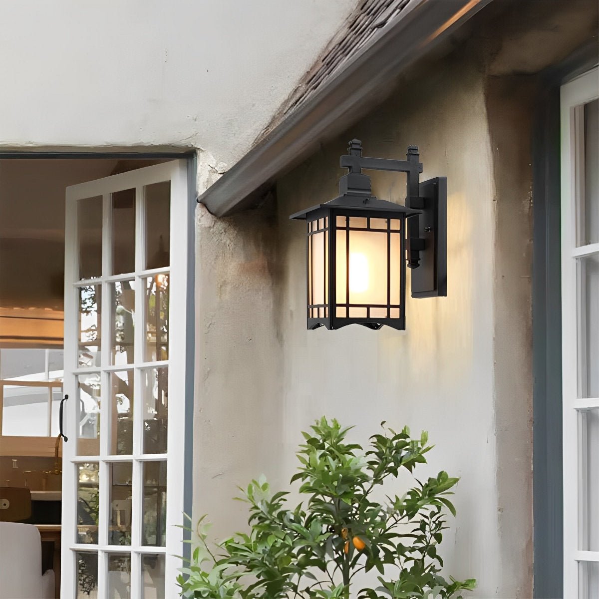 Außenleuchte Solar Wandleuchte Aluminium Schwarz Bronze Garten Klassisch Laterne Außenwandleuchte Solarenergie IP55 Villa Einfahrt Veranda | Restfield