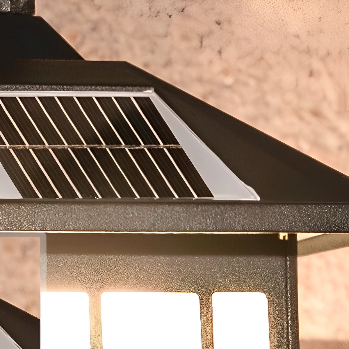 Außenleuchte Solar Wandleuchte Aluminium Schwarz Bronze Garten Klassisch Laterne Außenwandleuchte Solarenergie IP55 Villa Einfahrt Veranda | Restfield