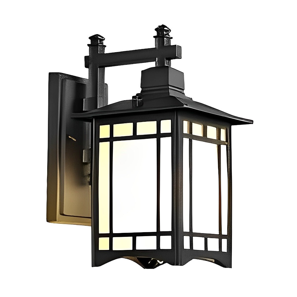 Außenleuchte Solar Wandleuchte Aluminium Schwarz Bronze Garten Klassisch Laterne Außenwandleuchte Solarenergie IP55 Villa Einfahrt Veranda | Restfield