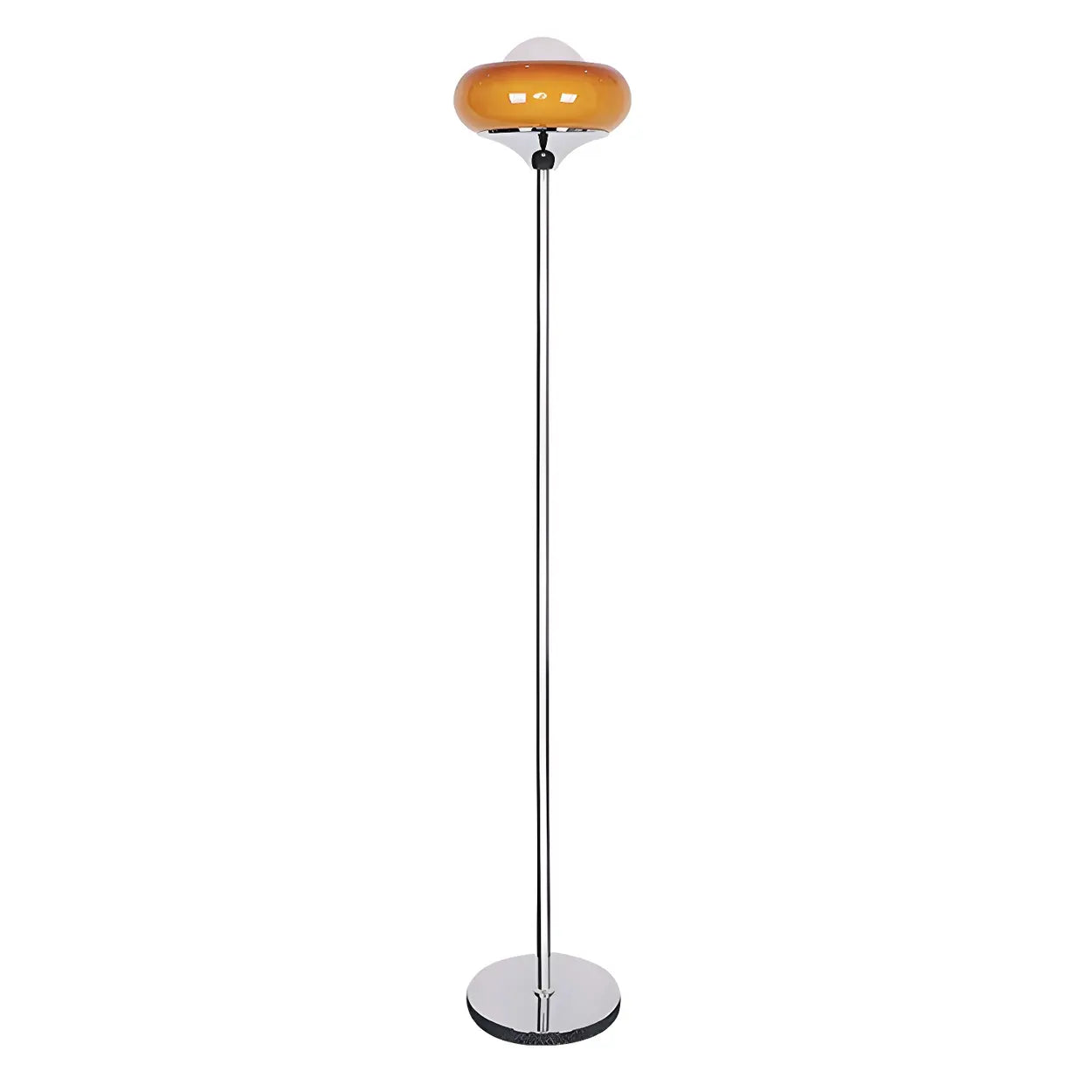 Vloerlamp Glas Retro Bol E27 Metaal Geel 155cm Sfeerverlichting Woonkamer | Sansoti