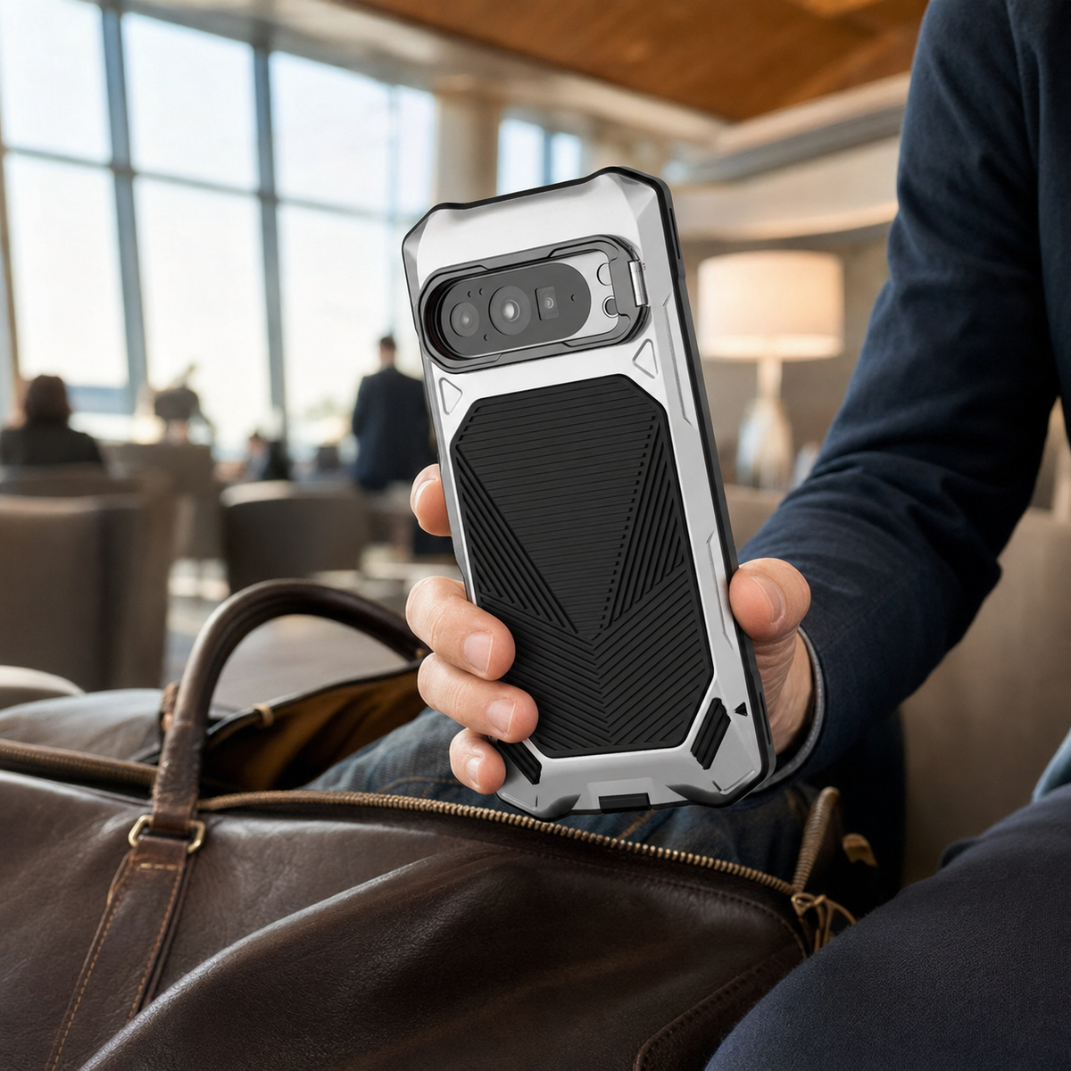 Silicone Phone Case with Integrated Screen Protection for Google Pixel Smartphones, Full Protection | Sansoti