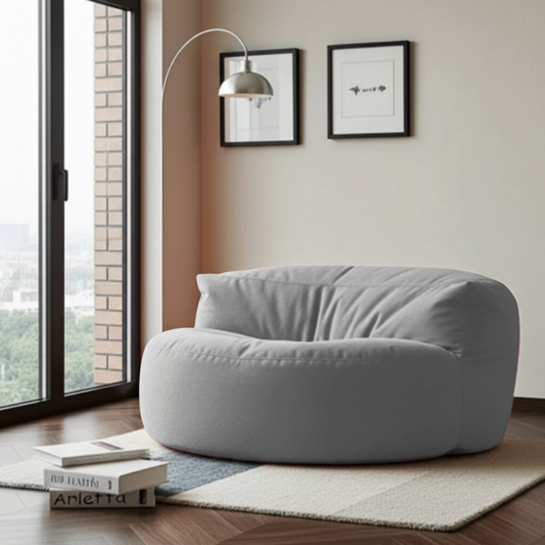 Ronde Fluwelen Zitzak Velvet Loveseat Groot Premium EPS Woonkamer Slaapkamer | Sansoti
