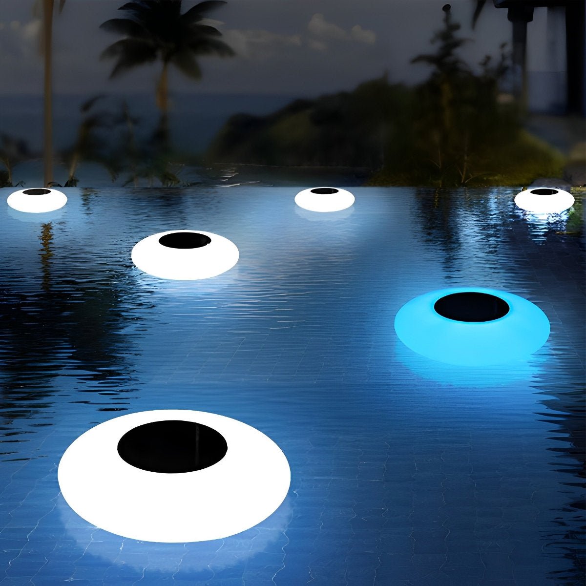 Drijvende Solar Zwembadlamp RGB LED IP67 Tuin Vijver Zwembad Verlichting 16 Kleuren Afstandsbediening Sfeerverlichting Buiten | Sansoti