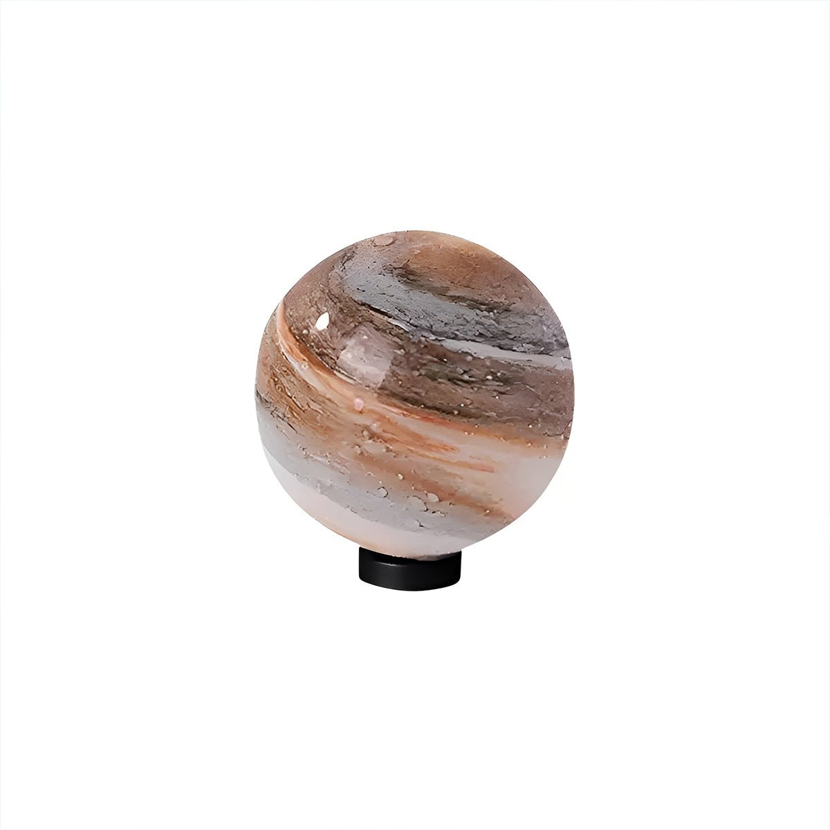 Außenlampe Pfostenkopf Kugel Glas Marmoroptik Warmweiß Garten Einfahrt Tor Villa Außenbeleuchtung Sockellampe E27 IP54 Gartenlampe Stimmungsbeleuchtung | Restfield