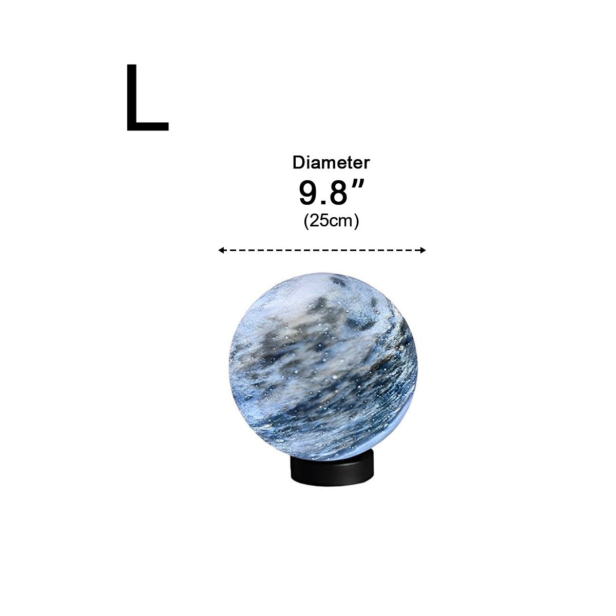 Außenlampe Pfostenkopf Kugel Glas Marmoroptik Warmweiß Garten Einfahrt Tor Villa Außenbeleuchtung Sockellampe E27 IP54 Gartenlampe Stimmungsbeleuchtung | Restfield