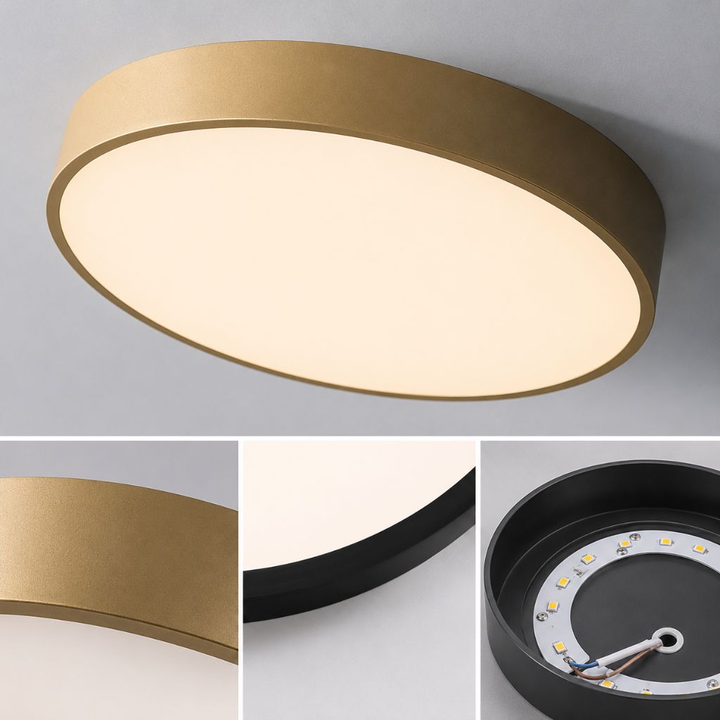 Runde Deckenleuchte Ultra-Slim 5 cm LED Farbenfroh Moderne Deckenbeleuchtung Wohnzimmer Schlafzimmer Kinderzimmer | Sansoti