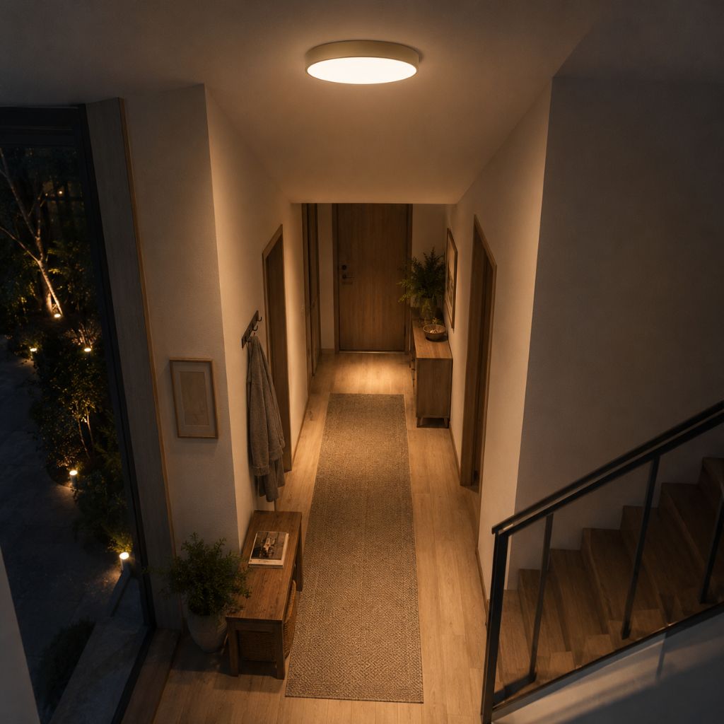 Runde Deckenleuchte Ultra-Slim 5 cm LED Farbenfroh Moderne Deckenbeleuchtung Wohnzimmer Schlafzimmer Kinderzimmer | Sansoti