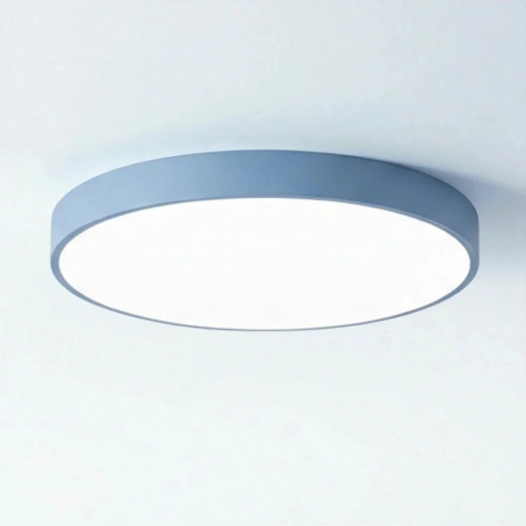 Runde Deckenleuchte Ultra-Slim 5 cm LED Farbenfroh Moderne Deckenbeleuchtung Wohnzimmer Schlafzimmer Kinderzimmer | Sansoti