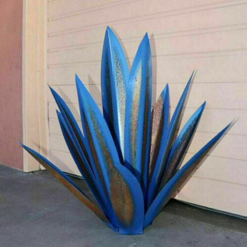 Metalen agave tuinbeeld van roestvrij staal voor tuin, terras en interieurdecoratie | Sansoti