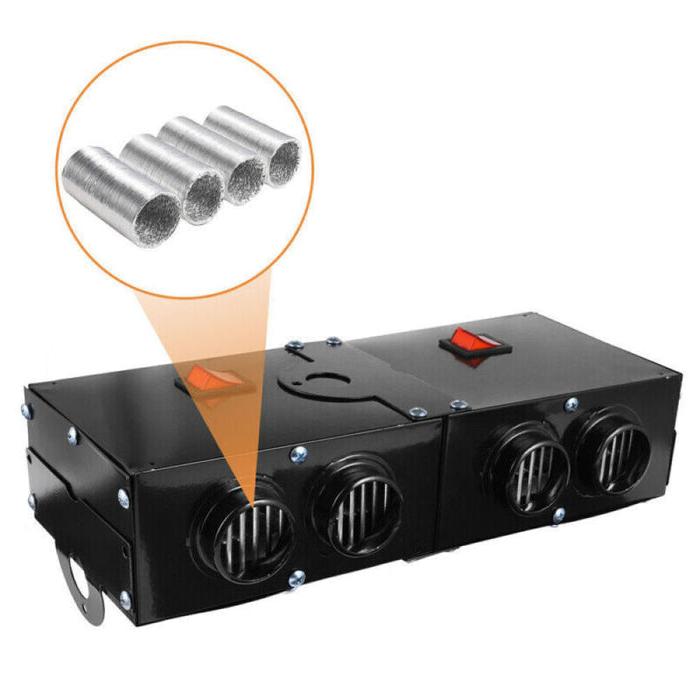 Kompaktowy ogrzewacz samochodowy 500 W 12 V z ceramicznym ogrzewaniem PTC i cichym wentylatorem zapewniającym komfort zimą i odmrażanie | Sansoti