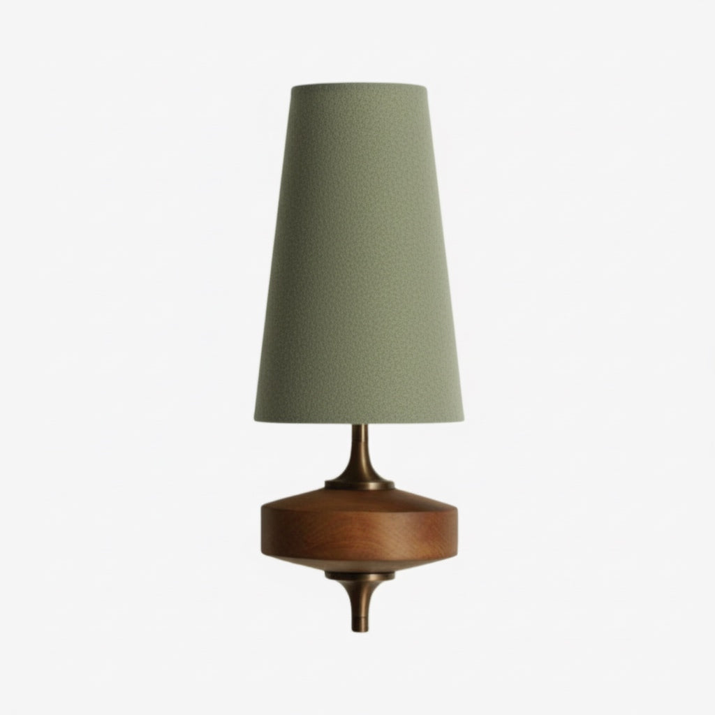 Retro Wandlamp met Stoffen Kap – Vintage Verlichting voor Slaapkamer | Sansoti