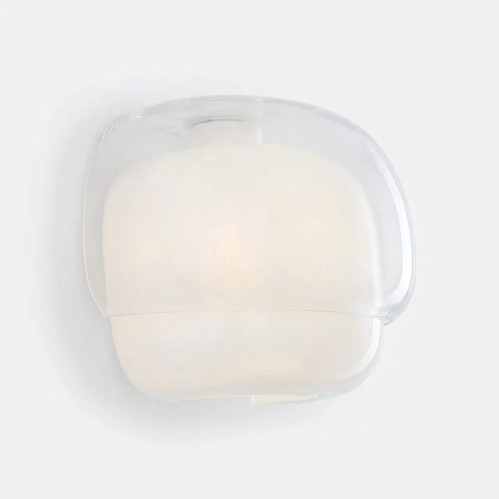 Moderne Glazen Wandlamp met Dubbele Paddenstoelkap – Kleurrijk Accent voor Slaapkamer en Gang | Sansoti