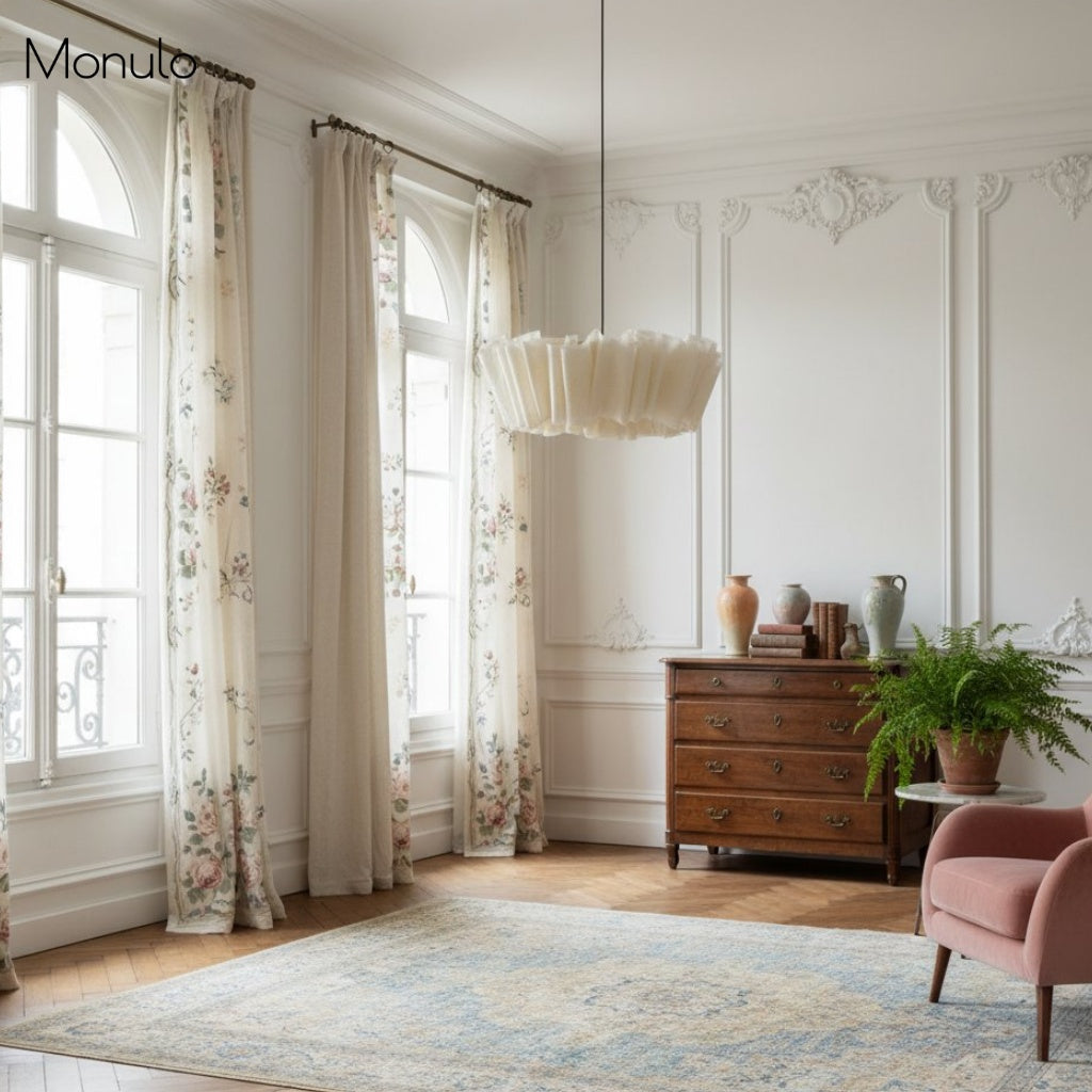 Geplisseerde Stoffen Hanglamp – Minimalistische Scandinavische Verlichting voor Eetkamer & Woonkamer | Sansoti