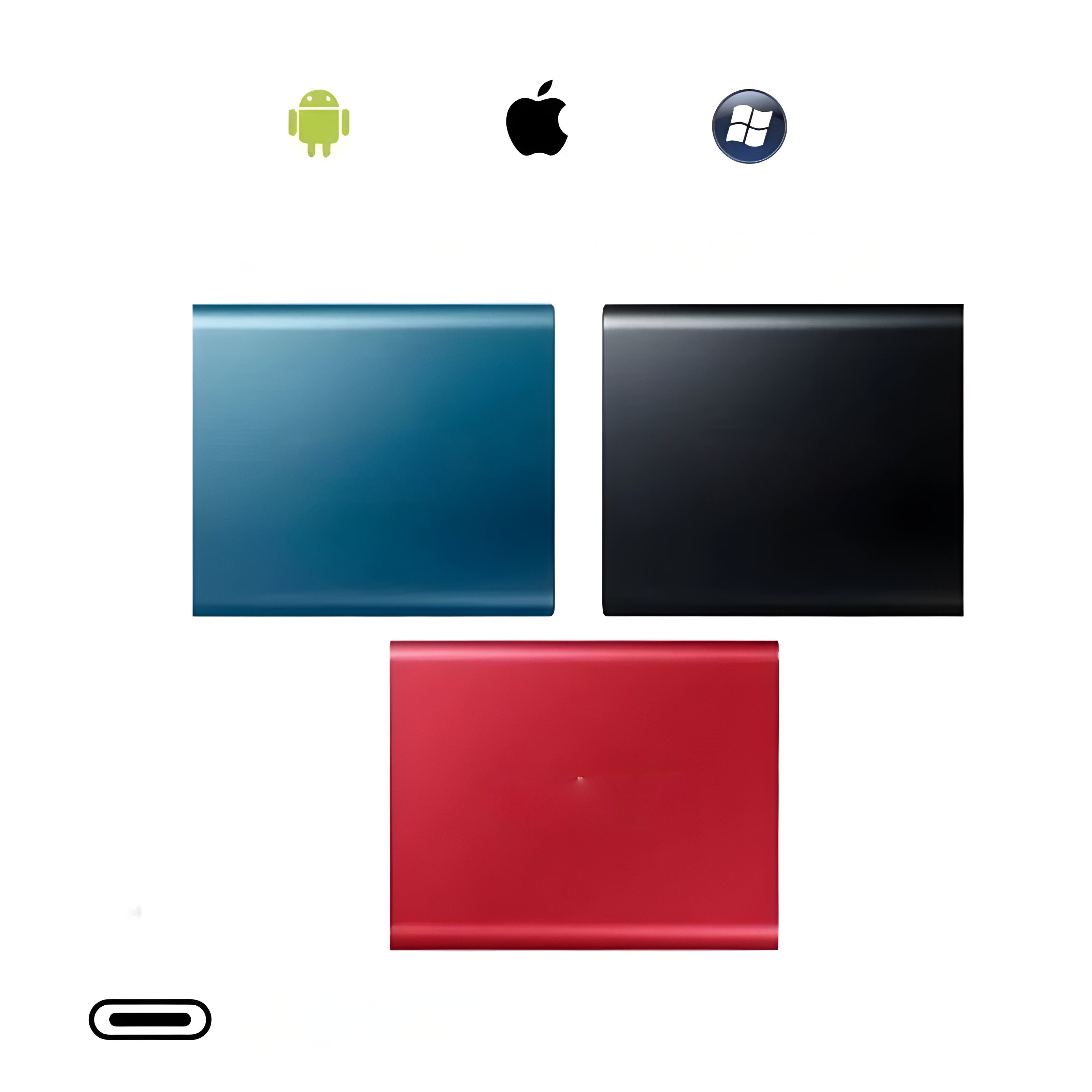 Draagbare SSD 512GB USB-C Externe Harde Schijf Ultrasnel voor Laptop & PC | Sansoti