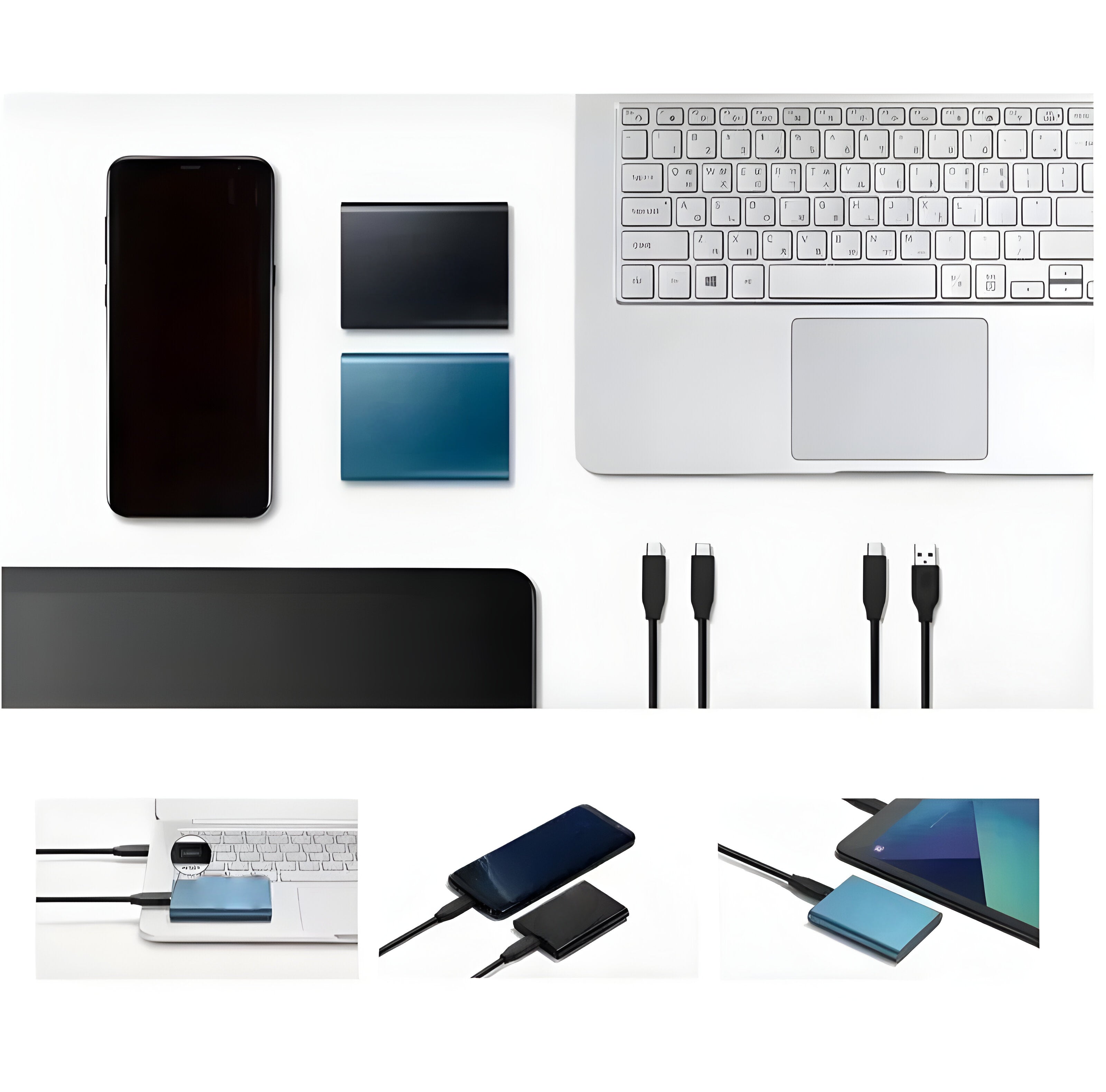 Draagbare SSD 512GB USB-C Externe Harde Schijf Ultrasnel voor Laptop & PC | Sansoti