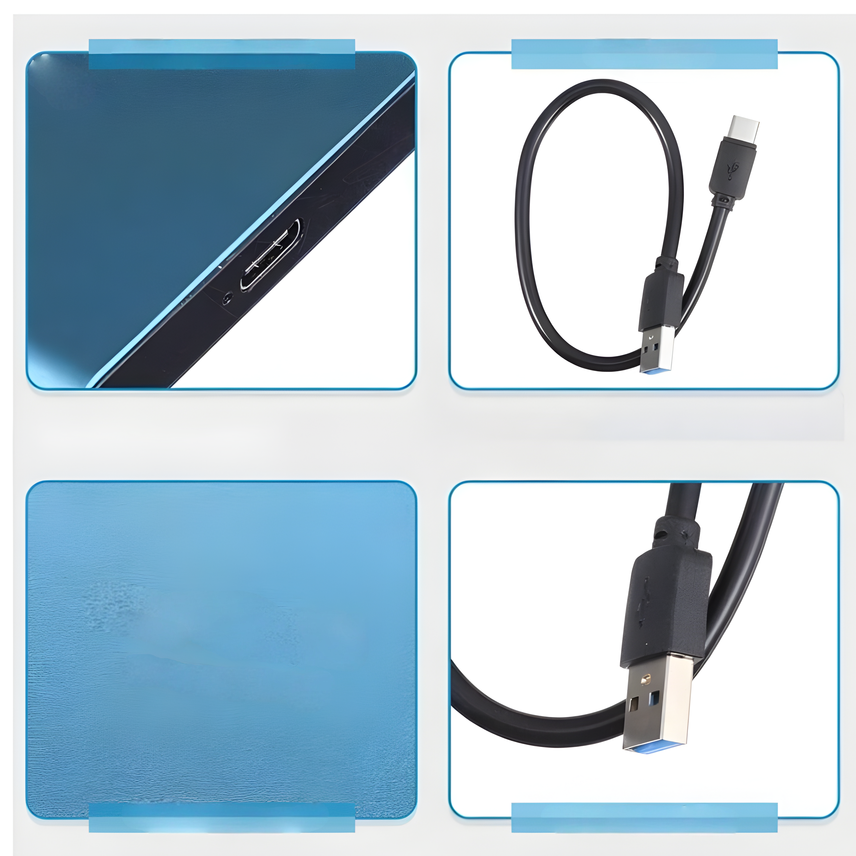 Draagbare SSD 512GB USB-C Externe Harde Schijf Ultrasnel voor Laptop & PC | Sansoti