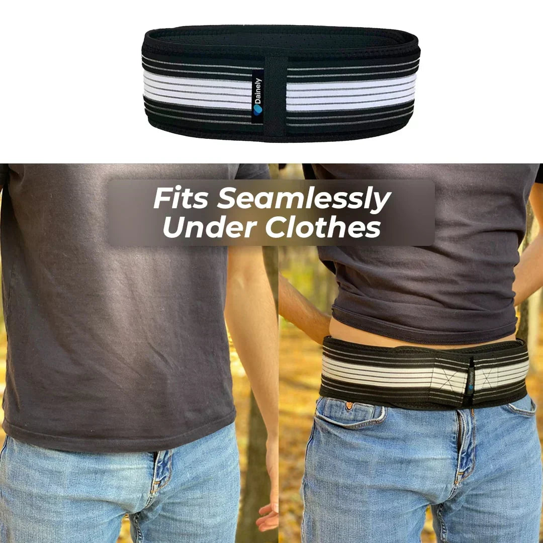 Orthopedic Hip Belt Adjustable Black Neoprene Back Support Lower Back Hip Pain Relief at Home and Work | Sansoti
