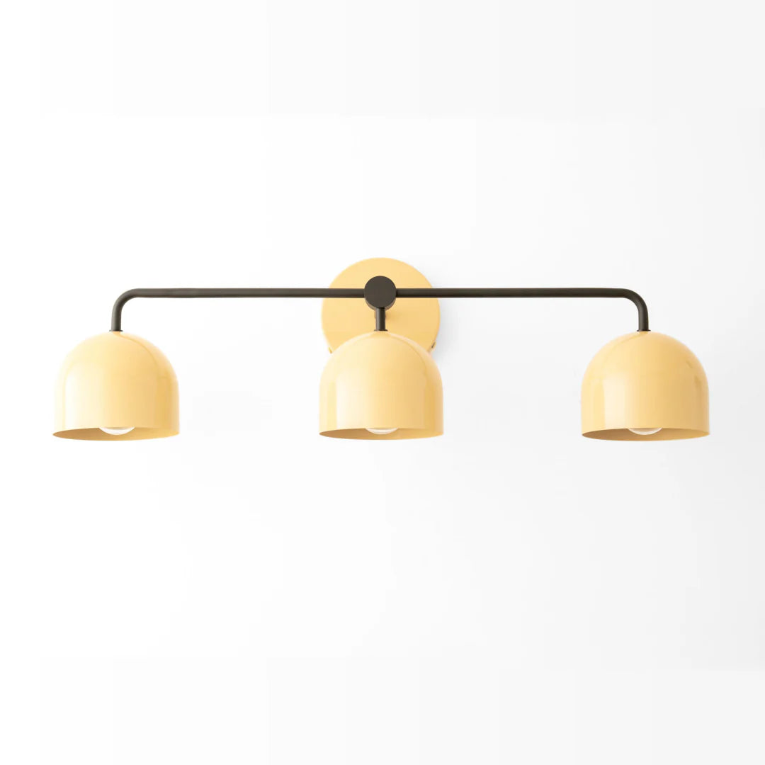Koepelkapjes Wandlamp Modern Scandinavisch Metaal Zwart Messing 2-3 Lichtpunten Badkamer Hal Slaapkamer Sfeerverlichting | Sansoti