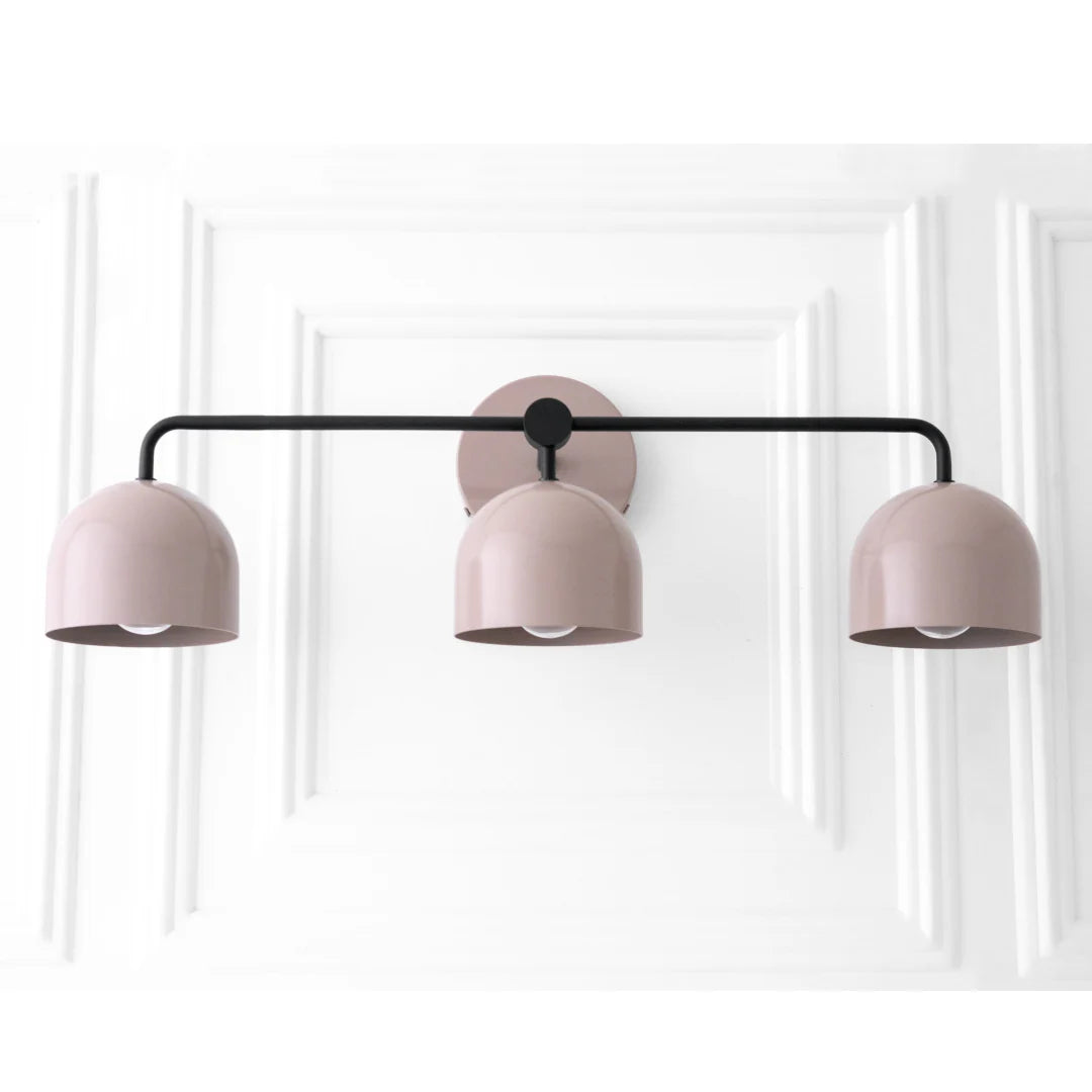 Koepelkapjes Wandlamp Modern Scandinavisch Metaal Zwart Messing 2-3 Lichtpunten Badkamer Hal Slaapkamer Sfeerverlichting | Sansoti