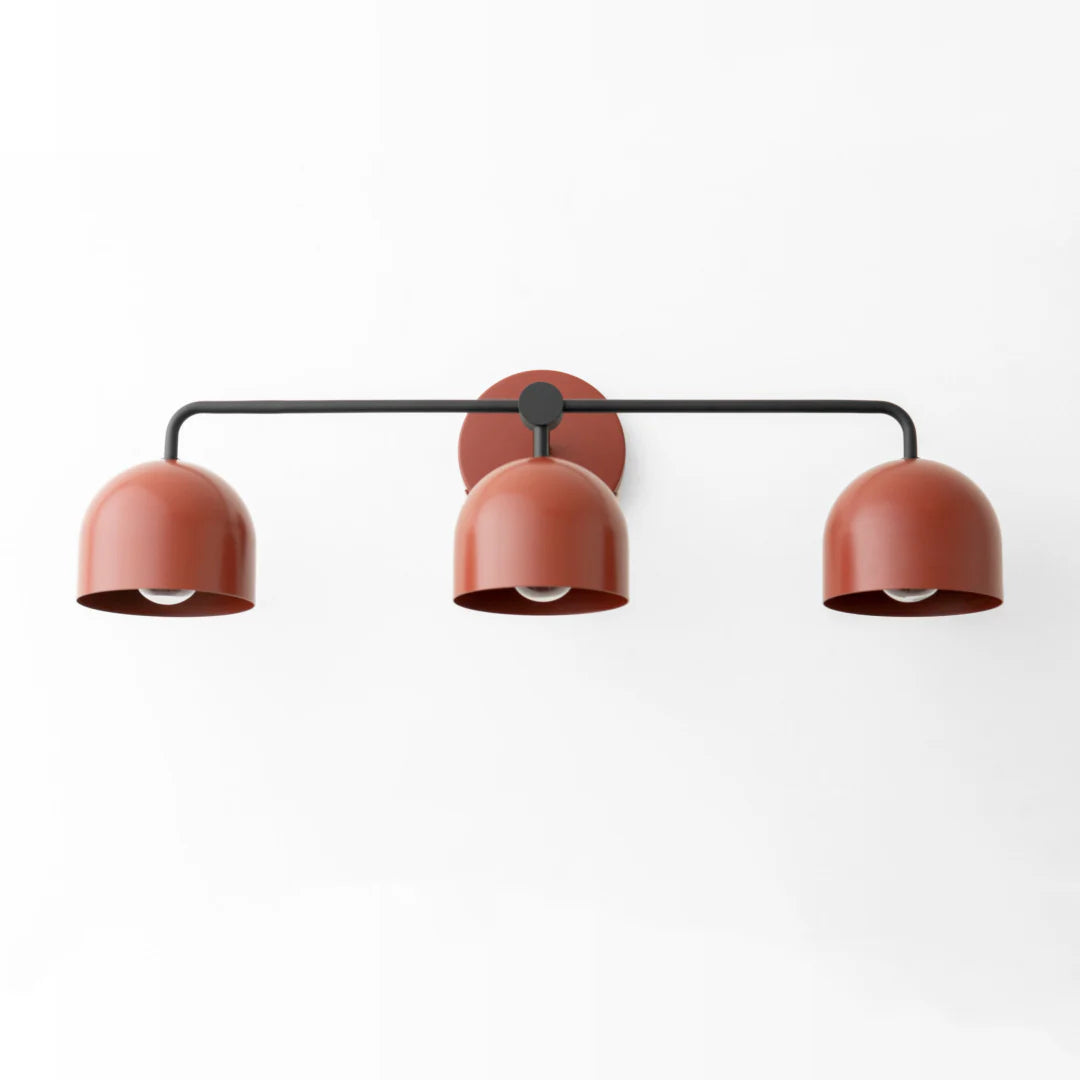 Koepelkapjes Wandlamp Modern Scandinavisch Metaal Zwart Messing 2-3 Lichtpunten Badkamer Hal Slaapkamer Sfeerverlichting | Sansoti