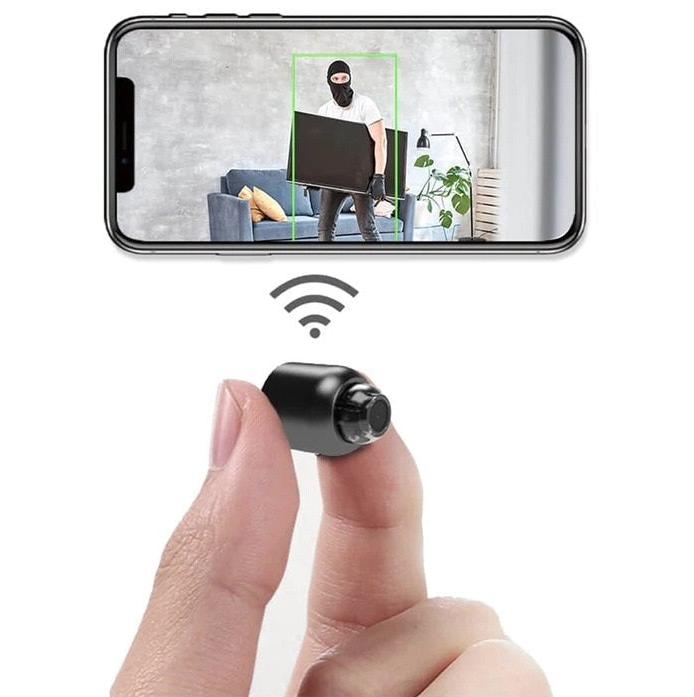Compacte Beveiligingscamera WiFi met Nachtzicht en 1080P HD voor Thuisbewaking en Monitoring | Sansoti