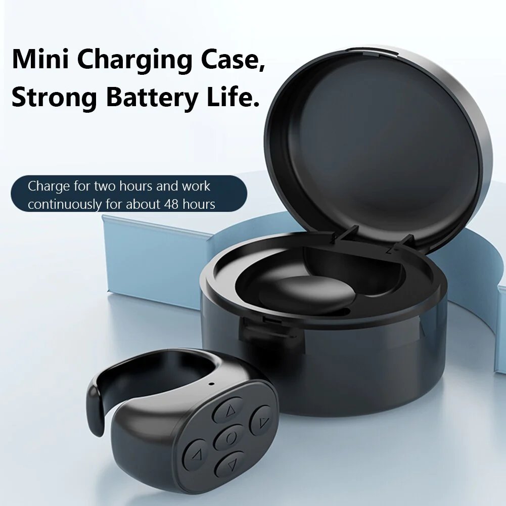 Bluetooth Scrollring voor Handsfree Bladeren Scrollen Zwart Wit Roze Smartphones Tablets Mobiele Apparaten | Sansoti